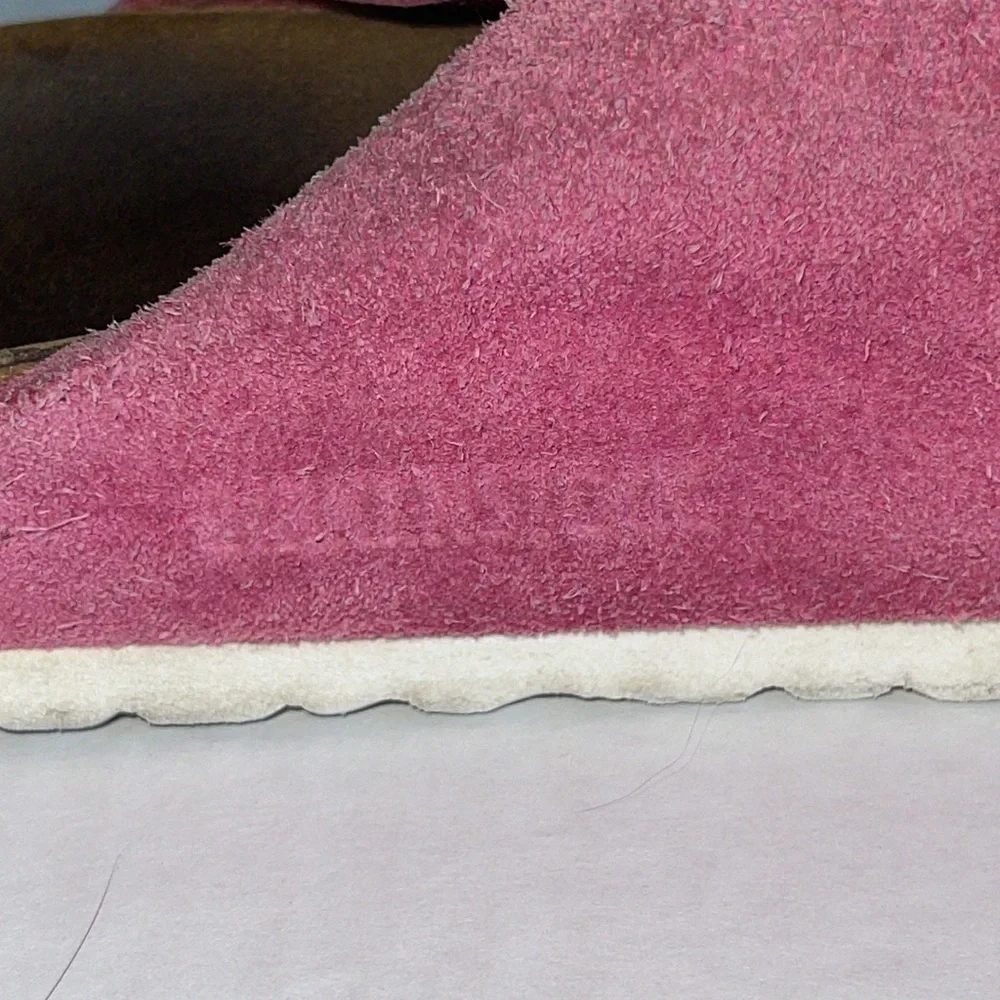 Birkenstock Pink Suede Arizona Sandals